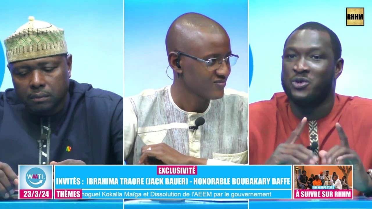 PM Choguel Kokalla Maïga VS M5 et Dissolution de l'AEEM - Boubakary Daffé et Jack Bauer sur Waati. - samedi 24 mars 2024