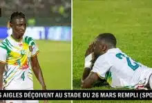 Les Aigles déçoivent au stade du 26 Mars rempli (Sport) Les Aigles déçoivent au stade du 26 Mars rempli (Sport)