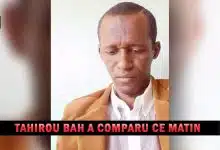 Tahirou Bah a comparu ce matin Tahirou Bah a comparu ce matin