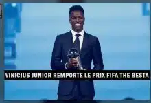 Vinicius Jr remporte le prix FIFA The Best (Sport) Vinicius Jr remporte le prix FIFA The Best (Sport)