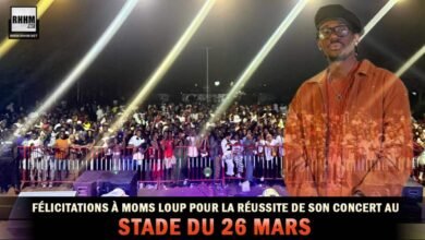Félicitations à Moms Loup pour la réussite de son concert au Stade du 26 Mars (Showbiz) Félicitations à Moms Loup pour la réussite de son concert au Stade du 26 Mars (Showbiz)