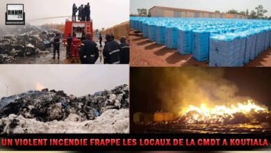 Koutiala : Un violent incendie frappe les locaux de la CMDT Koutiala : Un violent incendie frappe les locaux de la CMDT