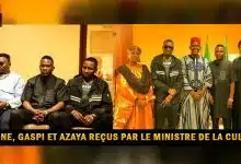 Iba One, Gaspi et Azaya reçus par le ministre de la Culture (Showbiz) Iba One, Gaspi et Azaya reçus par le ministre de la Culture (Showbiz)