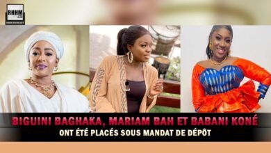 Biguini Baghaka, Mariam Bah et Babani Koné sous mandat de dépôt (Showbiz) Biguini Baghaka, Mariam Bah et Babani Koné sous mandat de dépôt (Showbiz)